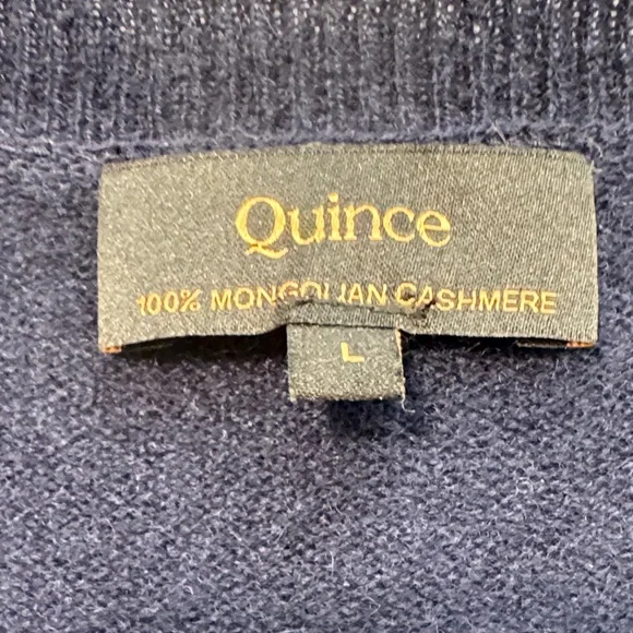 Quince Women’s blue Cashmere short sleeve sweater washed once never worn - Picture 2 of 4